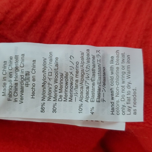 J Crew Red cozy Sweater - Picture 5 of 5